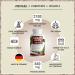Buy Cordyceps Capsules 360x - 2100 mg High-Quality Fungus Extract (10:1) - 40% Bioactive Polysaccharides - 2 Bottles of 180 Capsules - International Shipping - Buy Online on GoSupps.com