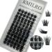 Lash Clusters 72 Pcs Cluster Lashes DIY Eyelash Extensions C D Curl 10-16mm Mega Volume Fluffy Individual Lashes Wispy Eyelashes DIY at Home by Kmilro (Natural 0.07C-10-16mm Mix) Natural-0.07C-MIX (10-16MM)-22-1-72Pcs
