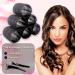 Mirzian 12Pcs Jumbo Hair Rollers - Heatless Self Grip Velcro Curlers with Duckbill Clips for Long & Short Hair (50mm) - Buy Online on GoSupps.com