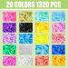 1504-Piece Small Hair Tie Set - Colorful Hair Ties & Clips for Girls' Birthday Gifts | 20 Colors & Braiding Rubber Bands - Buy Online on GoSupps.com