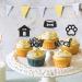 Ercadio 25 Pack Dogs Cupcake Toppers Black Glitter My Sweet Dogs Cupcake Picks Dog Paws Woof Cupcake Picks for Pet Theme Baby Shower Kids Birthday Party Cake Decorations Supplies Pattern-2 - Buy Online on GoSupps.com
