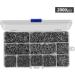 HETH 2000pcs Fishing Worm Hooks Set | High Carbon Steel Wide Gap Offset Hooks | Saltwater & Freshwater | 10 Sizes - Buy Online on GoSupps.com