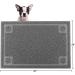 Urdogsl 24x36 Pet Feeding Mat for Dogs & Cats | Waterproof & Slip-Resistant Dog Dish Mat | Easy-Clean, Flexible Mat for Food & Water Bowls - Gray - Buy Online on GoSupps.com