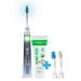 Emmi-dent Ultrasound Platinum Starter Set - Nature Fresh for Sensitive Teeth and Gums. Cleans with 100% Ultrasound Technology. No Abrasion, No Brushing, No Damage, Pain Free. Gentle Vibration - Nature Fresh