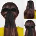 Molain Black Bow Barrettes - Kawaii French Hair Clip for Women and Girls | Aesthetic Hairbows for Halloween, Christmas, Easter Cosplay - Buy Online on GoSupps.com