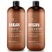 BOTANIC HEARTH Argan Oil Shampoo and Conditioner Set - with Keratin Restorative & Moisturizing Sulfate Free - All Hair Types & Color Treated Hair Men and Women - (Packaging May Vary) -16 fl oz each