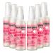 Everyone Hand Sanitizer Spray 2 Ounce (Pack of 6) Ruby Grapefruit Plant Derived Alcohol with Pure Essential Oils 99% Effective Against Germs