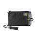 FlipBelt Ultra Wallet  Zippered Running Wallet with Safety Whistle, Exercise Wallet, Black Heather, USA Company