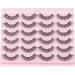 Goddvenus False Eyelashes D Curl Russian Strip Lashes Pack 3D Natural Cat Eye Lashes Wispy Fake Eyelashes Premium False Lashes Thin Cotton Band Fake Lashes 12 Pairs D curl wispy - Buy Online on GoSupps.com