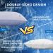 HOMFINE Cooling Pillow Cover Set (2) - 40x80 Kuhlmatte for Night Sweats Soft Side Sleeper Cushion Double-Sided ARC Chill Fiber Perfect for Summer - Blue - Buy Online on GoSupps.com