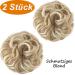 JJStar 2-Piece Hair Part with Rubber Band - Perfect for Dutt Updos Messy Buns & Ponytails | Hair Extensions for Women & Girls in Dirty Blonde - Buy Online on GoSupps.com