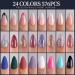 FANDAMEI Press on Nails - 576PCS Almond Shape 24 Stunning Colors Matte & Glossy Glitter & French Tip Designs for Gorgeous Nail Art - Buy Online on GoSupps.com