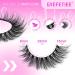 False Eyelashes Natural Look Clear Band Lashes Wispy Lashes Cat Eye Lashes 3D Fluffy Lashes Natural Fake Eye Lashes Pack by GVEFETIEE 8 Pairs A- Wispy - Buy Online on GoSupps.com