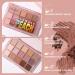 Ucanbe 15-Color Eyeshadow Palette - Matt & Waterproof Multi-Color Makeup - Long-Lasting Pigmentation (Peach) - Buy Online on GoSupps.com