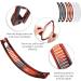 6 Pcs Double Comb Banana Hair Clip Set for Thick and Fine Hair - Brown and Black - Buy Online on GoSupps.com