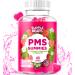 Supplebears PMS Gummies - PMS Vitamins for Women & Teens - PMS Period Relief - Cramping, Bloating, Mood Swings - Made in The USA (Strawberry, 60 Count)