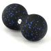 Ficyo Peanut Massage Ball & Scooter Roller | Rehab Yoga Crossfit Anti-Stress Back Pain Relief - Black/Blue - Buy Online on GoSupps.com