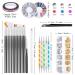 40-Piece Nail Art Decoration Set | Brushes Foil Stickers & More | Perfect for Manicure Enthusiasts | International Shipping Available - Buy Online on GoSupps.com