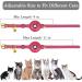 Shop Oopsdoggy Pink Leather Airtag Cat Collar with Bells | Durable GPS Pet Collar for Cats & Small Dogs - Buy Online on GoSupps.com