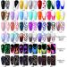 Mirror Effect Gel Nail Polish color for girls Metalic Liner gel polish for women girls gift with thin brush nail polish water proof (Glitter-L19) - Buy Online on GoSupps.com