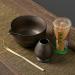 Stoneware Set de th matcha - Style japonais 4 pi ces avec bol verseur whisk cuill re et support | Fabrication traditionnelle pour les amoureux c r monie d'essuyage lisse accessoires Gris Marron. - Buy Online on GoSupps.com