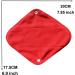 Reusable Cloth Menstrual Pads Super Absorbent - Full Red Microfleece | Washable Period Panty Liners with Storage Bag - Buy Online on GoSupps.com
