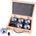 Engelhart Triplet Boule Balls Set - 6 Premium Balls in Beautiful Wooden Case for 2 Players - Ideal for International Shipping - Buy Online on GoSupps.com