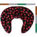 Cozy Cherry-Black Neck Pillow with Stand-Up Collar - Heat Pad & Cherry Stone Comfort - Buy Online on GoSupps.com