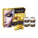 Facial Kit - Gold Facial Kit with 24 Carat Gold Leaves Marigold & Wheatgerm Oil Lemon Peel Extract - ALL Natural - Suitable for All Skin Unisex 70 Grams - Vaadi Herbals