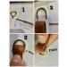 CRAFTMEMORE 5/8 Inch (Inside Width) D-Rings with Closing Screw Shackle Key Holder Horseshoe U Shape Dee Ring DIY Leather Craft Purse Replacement 4 pcs (Gold) - Buy Online on GoSupps.com