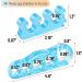 ToePal Gel Toe Separator - 2 Pairs | Toe Spacers, Straightener, Spreader, Stretcher, Corrector for Men and Women - Bunion Corrector Included - Buy Online on GoSupps.com