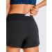 CRZ YOGA Women's High Waisted 4'' Workout Shorts - Lightweight Athletic Running Shorts in Black - Buy Online on GoSupps.com