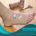 Premium Quality Elastic Compression Bandage Wrap (Set of 4) with Hooks for Ankle, Wrist, Arm, Leg Sprains - 4 x 5' Athletic Support Tape Rolls - Buy Online on GoSupps.com