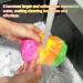 Buy 4-Piece Bathing Sponge Set | Large Massage Shower Sponges for Deep Peeling | Colorful Body Scrubs for Men Women & Adolescents - International Shipping - Buy Online on GoSupps.com
