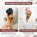SMPL Objects Microfiber Hair Wrap Towel for Curly Hair - Double-Layer Satin Turban Towel for Women in Pink - Buy Online on GoSupps.com