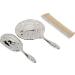 3 pc Silver Chrome Girls Vanity Set Comb Brush Mirror. - Buy Online on GoSupps.com
