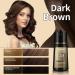 Dark Brown Hair Dye Shampoo for Gray Hair - Quick & Natural 3 in 1 Hair Color for Men & Women - Buy Online on GoSupps.com