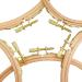 Beech Wood Embroidery Hoop Set - 5pc 5-9 Inch Round Cross Stitch Hoops for Art, Craft, Sewing | Wooden Embroidery Hoops for Hanging - Buy Online on GoSupps.com