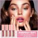 4Pcs Shimmer Lip Gloss Set - Long Lasting, Moisturizing, Waterproof Lipstick Kit for Women - Buy Online on GoSupps.com