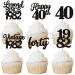 Rsstarxi 48 Pack Black Vintage 1982 Cupcake Toppers Legend Since 1982 Forty Cupcake Picks Happy 40th Number 40 Cupcake Topper for 40th Birthday Wedding Anniversary Party Cake Decorations Supplies Black 40th