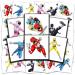 Power Rangers Tattoos Party Favors Bundle   70+ Pre-Cut Individual 2 x 2 Power Rangers Temporary Tattoos for Kids Boys Girls (Power Rangers Party Supplies MADE IN USA)