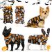 Hipet recovery suit for dogs cats after the operation male/female prevents licking abdominal wounds spay or skin diseases e-neck band alternative for pets (L Halloween) L Halloween