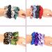 REJOL 100Pcs Elastic Hair Scrunchies for Women - Mixed Colors and Patterns for All Hair Types - Fashionable Matching Accessories - Buy Online on GoSupps.com