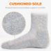 FITEXTREME MORESTEP Diabetic Crew Socks 3 Pairs Grey | Non-Binding Top, Anti-Slip Grips, Cushioned Sole - Buy Online on GoSupps.com