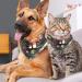 Multicolored Triangular Pet Bibs for Dogs & Cats - 2 Pack of Hollow Mushroom Snail Butterfly Designs | Small Medium & Large Size - Buy Online on GoSupps.com