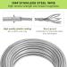 50ft Chew Proof Dog Tie Out Cable & Stake | Heavy Duty Stainless Steel for Dogs Up to 125lbs | No Tangle Dog Runner for Yard & Camping - Buy Online on GoSupps.com