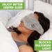 Weighted Sleep Mask for Women and Men - BARMY (0.8lb/13oz) - 3 Colors - Blocks Light, Promotes Relaxation and Night Sleep - Comfortable Blackout Eye Mask - Gray - Buy Online on GoSupps.com