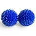 2x DBT skills hedgehog ball |Magnetic high stress acupressure ball |For stress relief or massage |against tension and for more mobility and concentration (blue matt) blue matt 47 mm