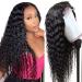 Lace Closure Wigs Human Hair Deep Wave Wig Pre Plucked With Baby Hair 4x4 Lace Front Wigs Human Hair for Black Women Unprocessed Peruvian Virgin Human Hair Glueless Wet And Wavy Human Hair Wig 18 Inch 4x4 deep wave wig 18 Inch
