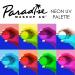 Mehron Paradise AQ Neon UV Glow Face & Body Paint Palette - 8 Colors for Black Light Makeup, Special Effects, Rave Events, Halloween & Cosplay - Buy Online on GoSupps.com